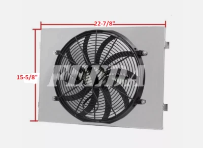 Cubierta de aluminio + ventilador de 14" para BMW E46 M3 2001-2006 2002 2003 2004 2005 Foto 1 de 2