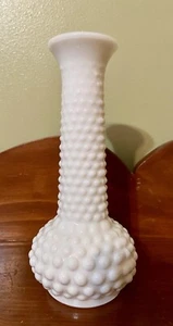 Vintage EO Brody weiß Milchglas Hobnail Vase - Bild 1 von 4