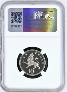 2005 Great Britain 10 Pence Lion Proof NGC PF69 - Picture 1 of 3
