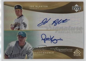 2005 Upper Deck Reflections Dual Signature Joe Blanton Scott Kazmir #JBSK Auto - Picture 1 of 3