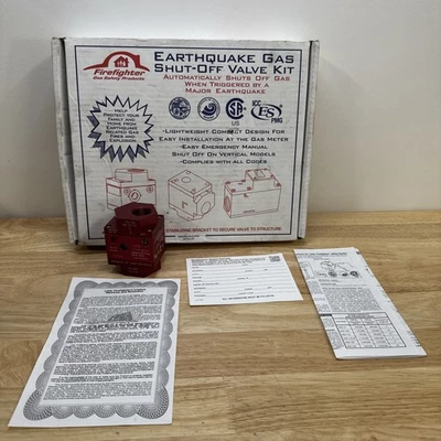 Watts Little Firefighter Earthquake Gas Shutoff Valve 34 Inch NPT Safety Device - Image 1 of 4