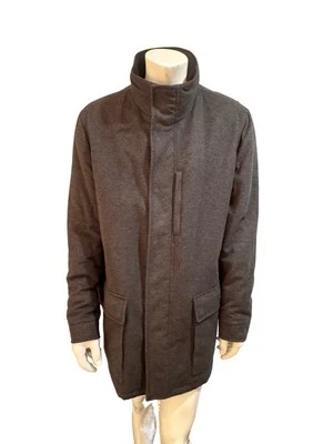 Abrigo reversible Ermenegildo Zegna gris carbón seda nuevo con etiquetas 54 R Foto 1 de 4