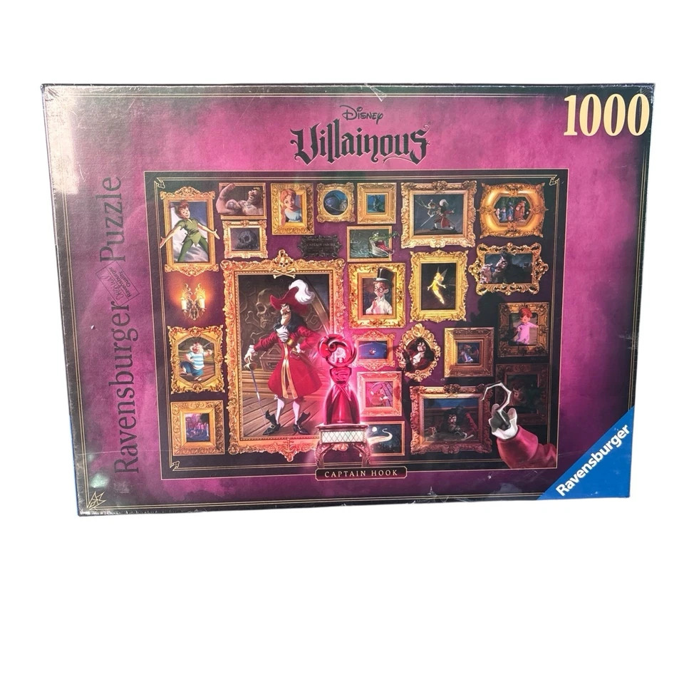 Ravensburger Disney Peter Pan Villainous Captain Hook Jigsaw Puzzle 1000 Pcs L1