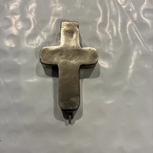 "Cruz con bisagras 3D vintage de plata de ley 10 gramos 1,75""" - Imagen 1 de 7