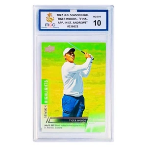 TIGER WOODS 2022 Upper Deck Season Highlights #78 MGC 10 Not PSA 10 💎 - Picture 1 of 11