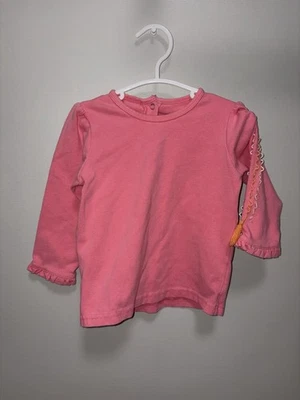 Camisa Le Top Rosa Manga Larga Costura Borlas Niñas 24 M Foto 1 de 3