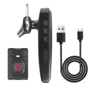 Black Wireless Bluetooth Earphone For Baofeng UV-5R/E Walkie Talkie Ham Radio - Zdjęcie 1 z 16