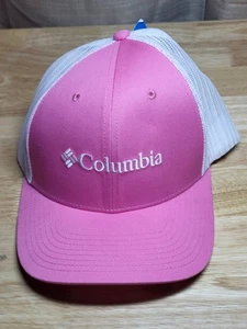 Columbia Pink & White Mesh Snapback Cap Unisex Adults 0/S - Picture 1 of 3