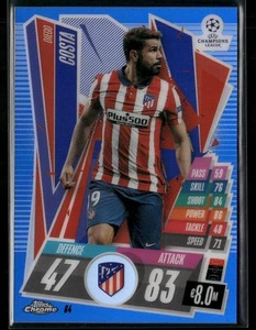 2020-21 Topps Chrome Match Attax UEFA CL Diego Costa #64 Blue #/150 NM-MT - Picture 1 of 2