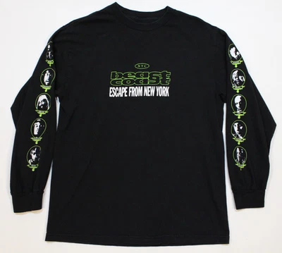 Camiseta Beast Coast Escape From New York 2019 Tour manga larga negra talla mediana Foto 1 de 4