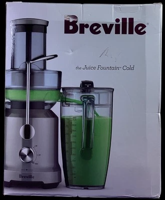 Breville Juice Fountain Cold Centrifugal Juicer - Silver (BJE430SIL) NEW - Image 1 of 4