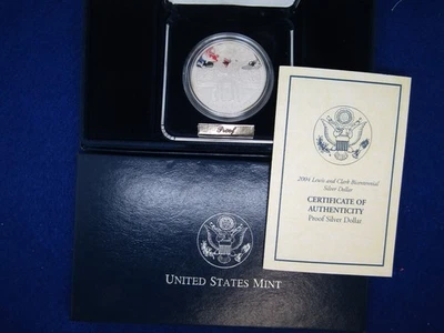 2004-P Lewis And Clark Bicentennial Silver Dollar - Image 1 of 4