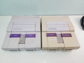 LOT OF 2 SNES CONSOLES SUPER NINTENDO SNS-001 -  PARTS OR REPAIR