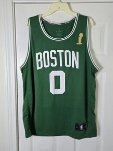 Fanatics Boston Celtics Jayson Tatum NBA Finals Jersey Men's Size Large Green - Picture 1 of 6