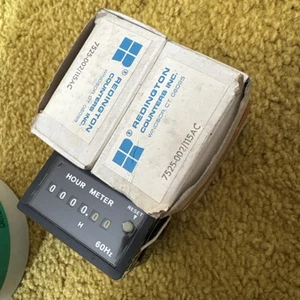 Lot Of (2) Redington 7525-002 115 AC Hour Meter Counter New In Box - Picture 1 of 10