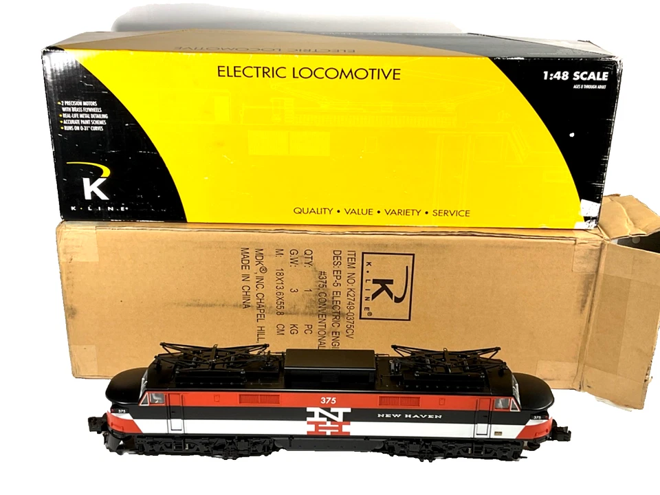 K-Line K2749-0375CV, NH EP-5 Electric Locomotive, 1:48, #375, w/Shipping box - Image 1 of 4