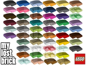 LEGO - Part 11477 - Slopes Curved 2x1 No Studs + NEW + SELECT COLOUR / QUANTITY - Picture 1 of 56