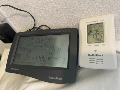 Accuweather Weather Station Radio Shack Wireless With Transmitter & Cord - Image 1 of 4