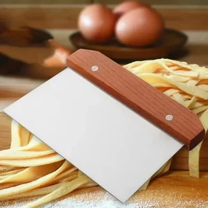 Stainless Steel Pastry Cutter Noodle Knife Cake Dough Scraper with Scale Tool - Picture 1 of 6