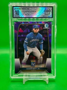 Bowman 2023 cromo zafiro Bobby Witt Jr. púrpura 25/05 gema como nuevo Arena Club 10 - Imagen 1 de 2