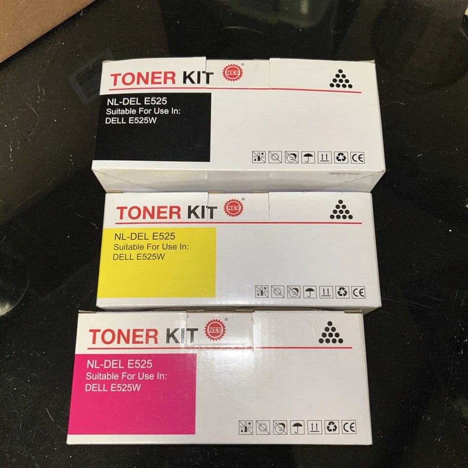 Kit de toner NL-DEL E525 para uso Dell E525W 4 cores preto, amarelo, azul, magenta - Imagem 1 de 1