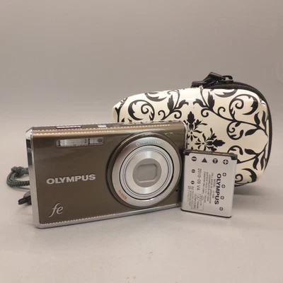 Olympus Digital Camera FE-4030 14.0MP Brown Tested - Image 1 of 4