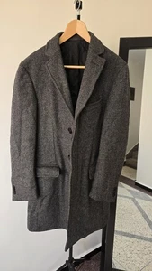 Z Zegna Ermenegildo Mantel Grau Wolle Größe XS /S 46R - Bild 1 von 13
