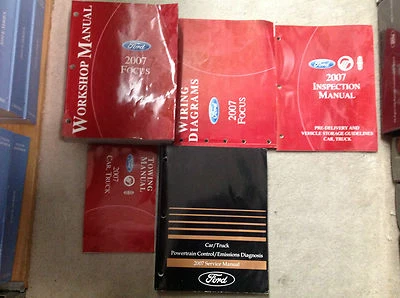 2007 Ford Focus Servicio Reparación Tienda Manual Juego Fábrica Con Ewd + Pced + - Imagen 1 de 3