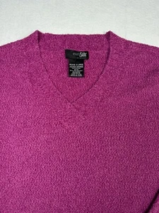 EAST 5TH Petite Womens Fuscia Sweater Size PXL V-Neck Long Sleeve PXL - Picture 1 of 10