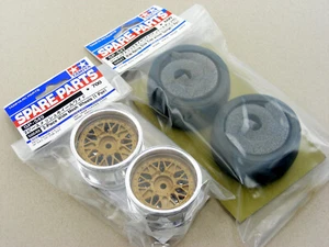 Tamiya TA02SW Taisan Porsche 911 GT2 300ZX IMSA GTS Juego de ruedas y neumáticos anchos traseros! - Imagen 1 de 6