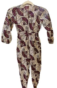 ULLA JOHNSON Dutchwax Fan Jumpsuit Romper Girls Sz 6 Cream Purple EEUC - Picture 1 of 8
