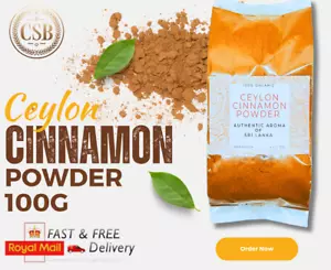 Premium Organic Cinnamon Powder - Ceylon True Cinnamon, Non-GMO, Fresh & Pure - Picture 1 of 3