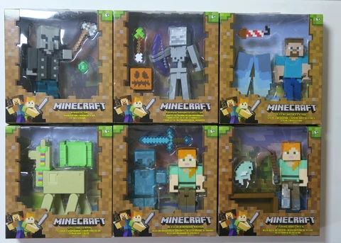 Minecraft Basic Action Figure Assortment 7 New Llama, Alex, Steve, Skeleton, etc Cover