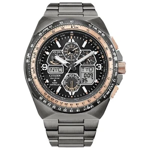 Citizen Men's Air Perpetual Calendar Eco-Drive Gray Watch 56 MM JY8146-54E - Picture 1 of 6