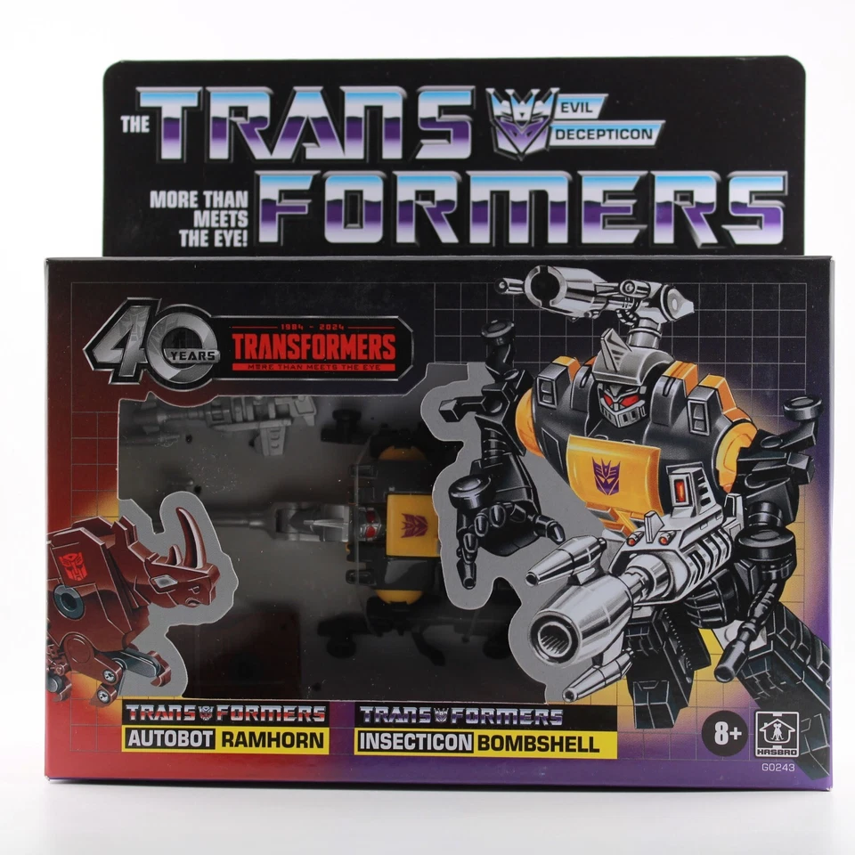 Hasbro G0243 Transformers Retro 40th Anniversary G1 Bombshell & Ramhorn Figures
