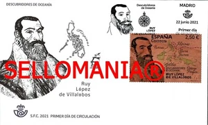 2021 RUY LOPEZ DE VILLALOBOS DESCUBRIDORES OCEANIA 5498 SPD FDC TC24090 - Imagen 1 de 1
