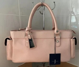 Jasper Conran designers@debenhams BNWT vintage light pink large leather Tote/bag - Picture 1 of 13