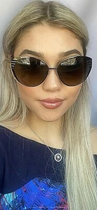 Nuevas gafas de sol para mujer FENDI FF 0017/S 7ROHA 58 mm plateadas de diseñador Italia - Imagen 1 de 11