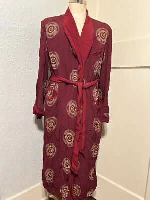 Antique Edwardian c1900 Mens Sz M Dressing Gown Smoking Jacket Bathrobe Vtg Robe - Image 1 of 4