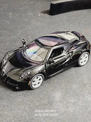Alfa Romeo 4c Sports Car Model Car Black Scale 1:32 - Image 1 of 4