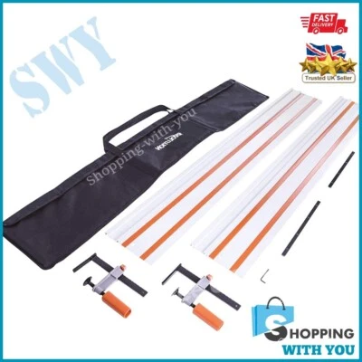 Circular Saw Guide Rail Track Fits Makita Bosch  Evolution saws 280cm carry bag  - Image 1 of 4