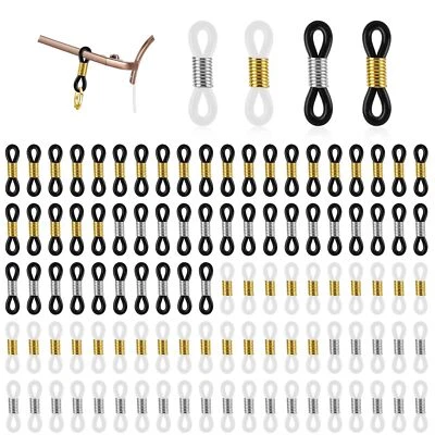 Conector de 100 piezas de lentes de goma de resorte de silicona antideslizante extremos de cadena Foto 1 de 4
