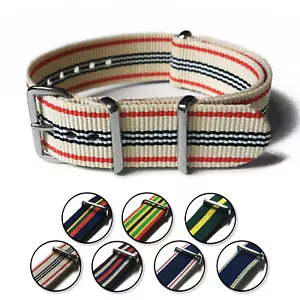 Nylon balistico - Cinturino orologio militare - a righe - 20 mm - Foto 1 di 51