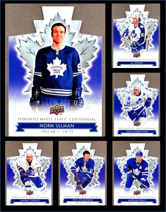 2017-18 Toronto Maple Leafs Centennial Die Cut *** PICK YOUR CARD *** From SET - Image 1 of 1