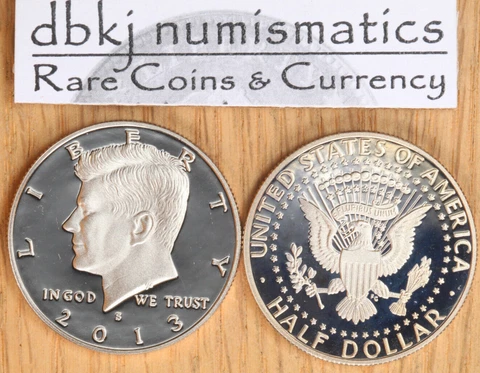 2013 S Clad Proof Kennedy Half Dollar 50¢ - Gem Cameo Proof Cover