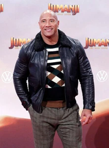 DWAYNE JOHNSON Lederjacke in der Farbe Schwarz Reines Leder Lammleder - Bild 1 von 11