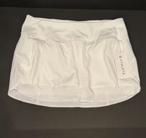 Athleta Run With It Skort 14" Womens Size L Large White New with Tags - Picture 1 of 6