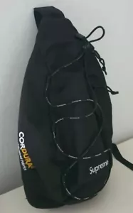 SS22 Supreme Sling Bag Schwarz Rucksack Hüfttasche Schultertasche Wasserabweisend - Bild 1 von 14