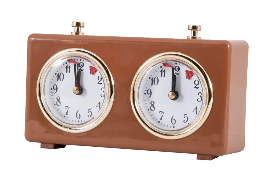 Regulation Plastic Mechanical Chess Clock - TAN - Image 1 of 1