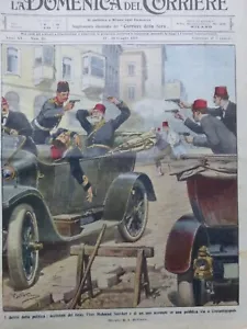 1913 MAHMOUD SHEFKET GRAND VISIR TURQUIE 2 JOURNAUX ANCIENS - Foto 1 di 2